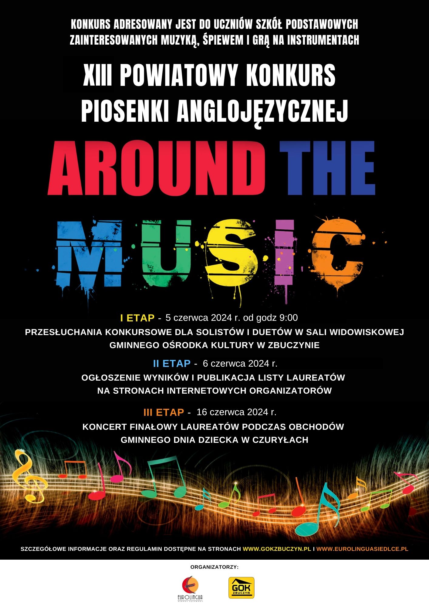 Plakat ARONUD THE MUSIC 2024