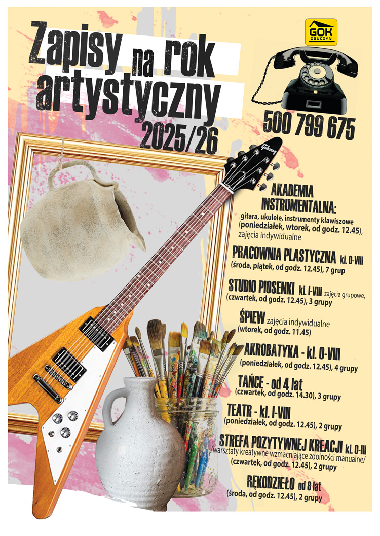 PLAKAT ZAPISY NA WARSZTATY MALY